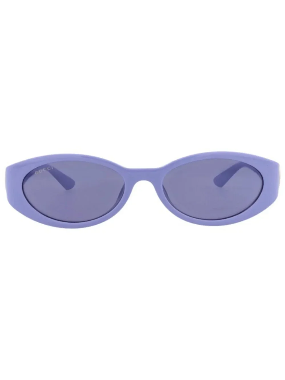 New Gucci Women's Sunglasses Round Oval Injection Frame Violet Violet Violet